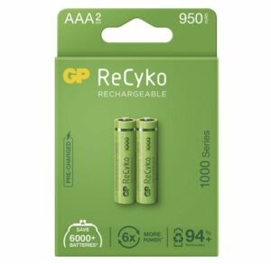 GP Batteries ReCyko+ 1000 AAA 2ks 1032122100