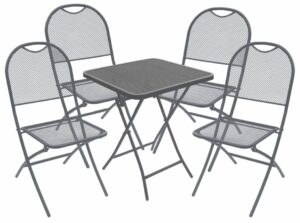 Garden King Zahradní sestava - skládací stolek + 4 židle FILO