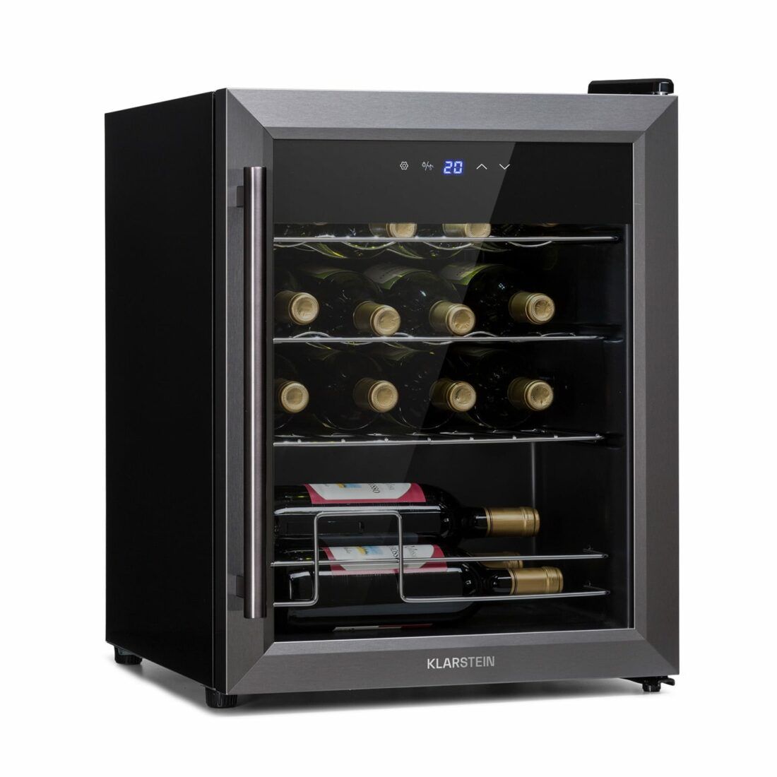 Klarstein Ultimo 16 Uno chladnička na víno 42l Dotykový ovládací panel 16 lahví 5–18 °C