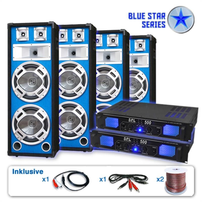 Electronic-Star PA set Blue Star Series "Bassveteran Quadro" 3200 W